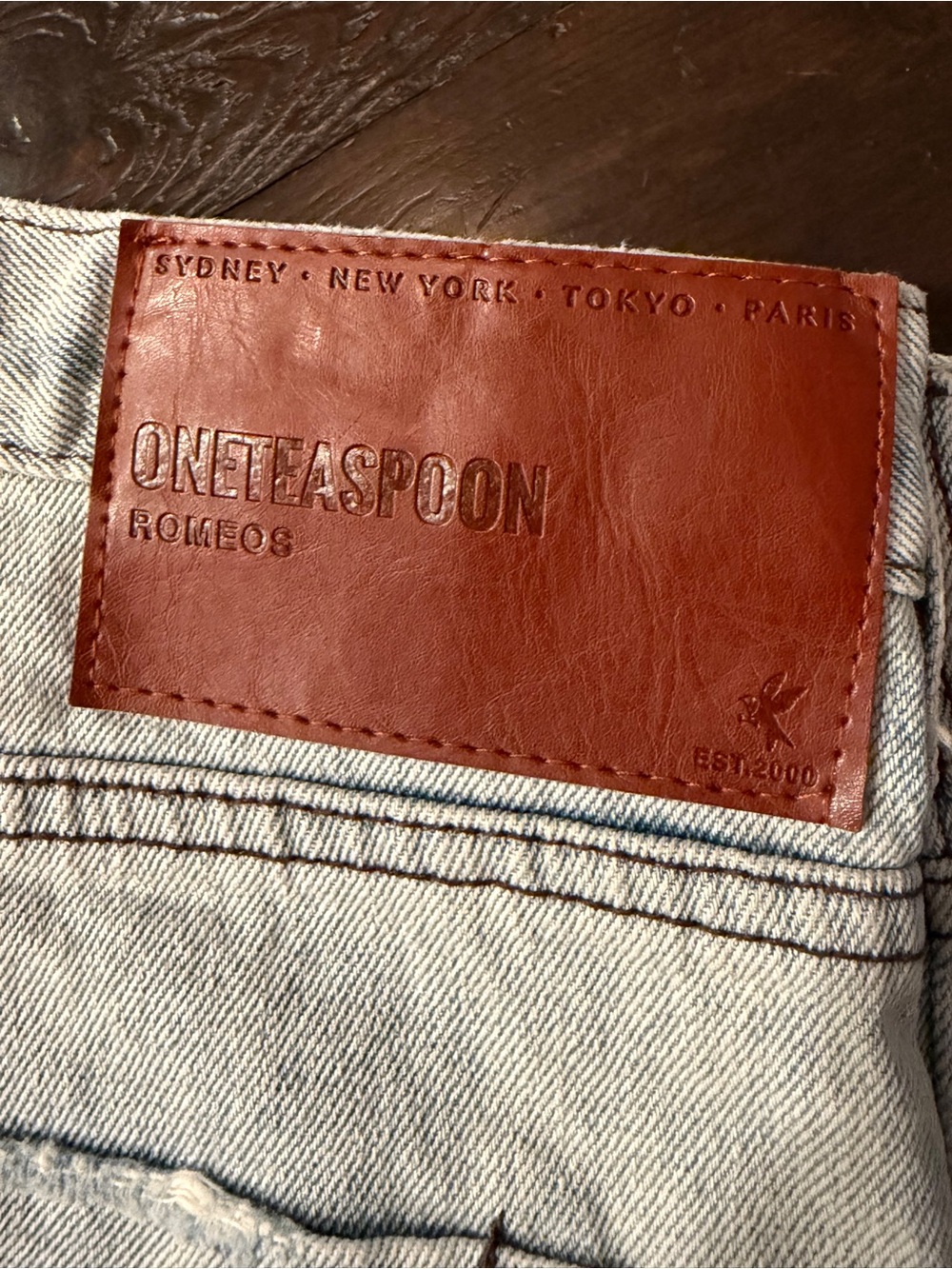 One Teaspoon Romeo Size 29 High-Rise Button-Front Denim Shorts - Picture 12 of 12